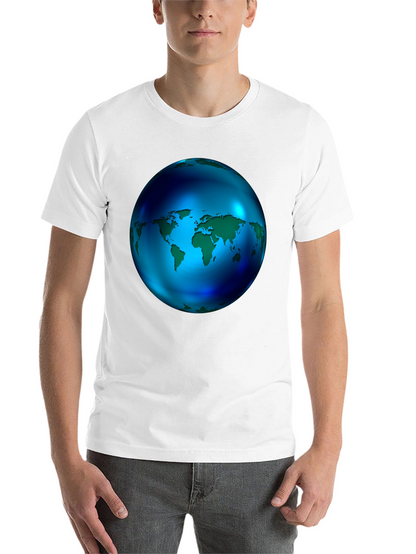 World Globe Graphic Black T-Shirt