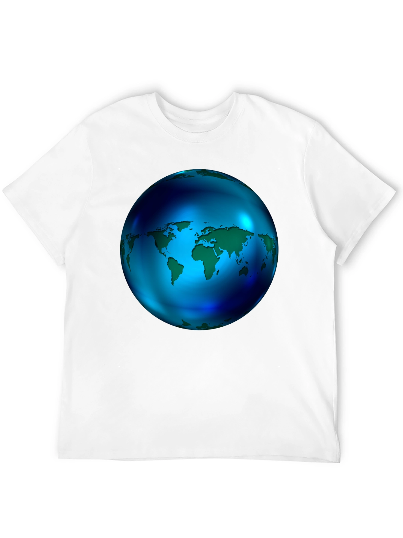 World Globe Graphic Black T-Shirt