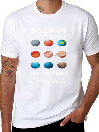 Back in My Day Nine Planets Graphic T-Shirt