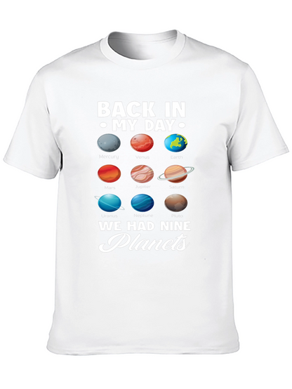 Back in My Day Nine Planets Graphic T-Shirt