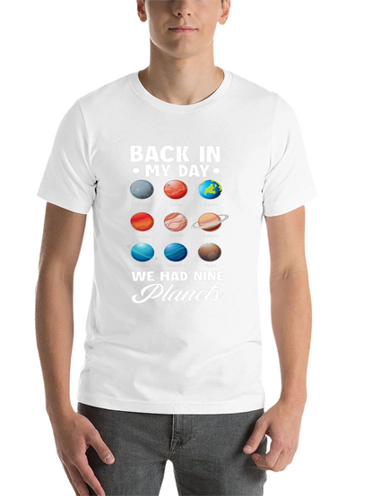 Back in My Day Nine Planets Graphic T-Shirt