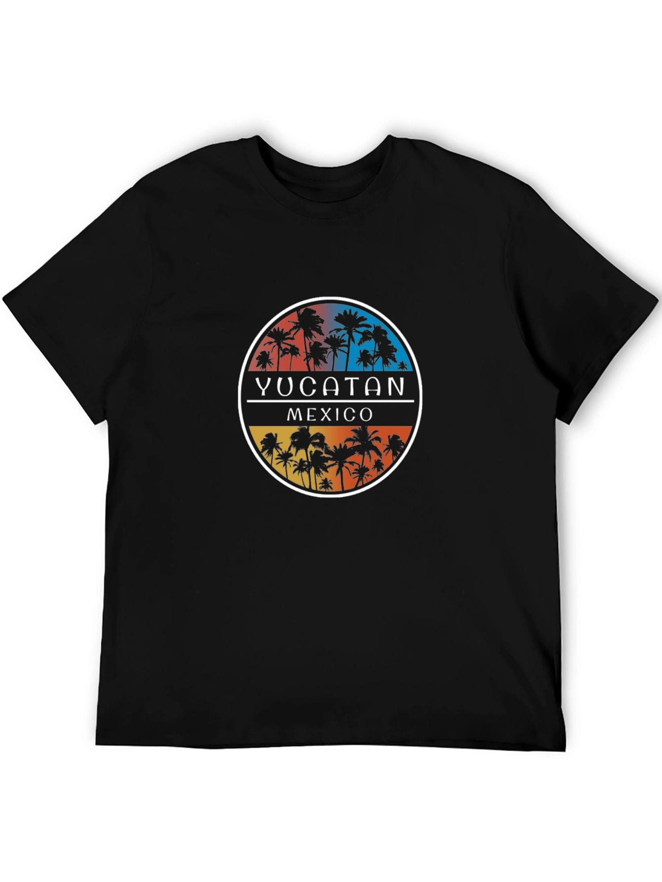 Yucatan Mexico Palm Tree Graphic T-Shirt