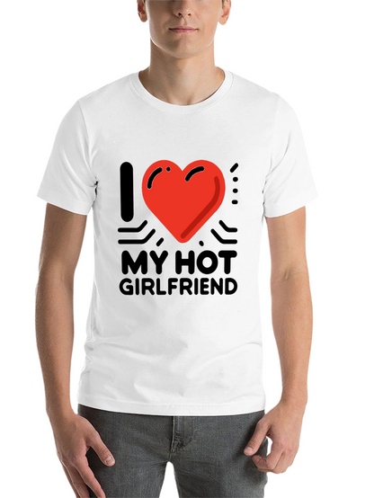 I Heart My Hot Girlfriend Graphic Tee - Black