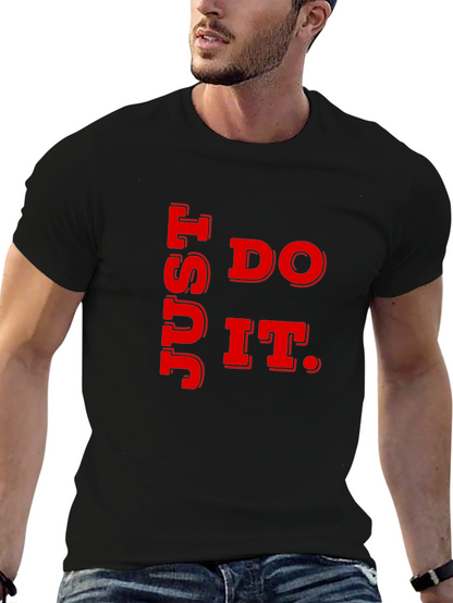 Just Do It Graphic Tee - Black