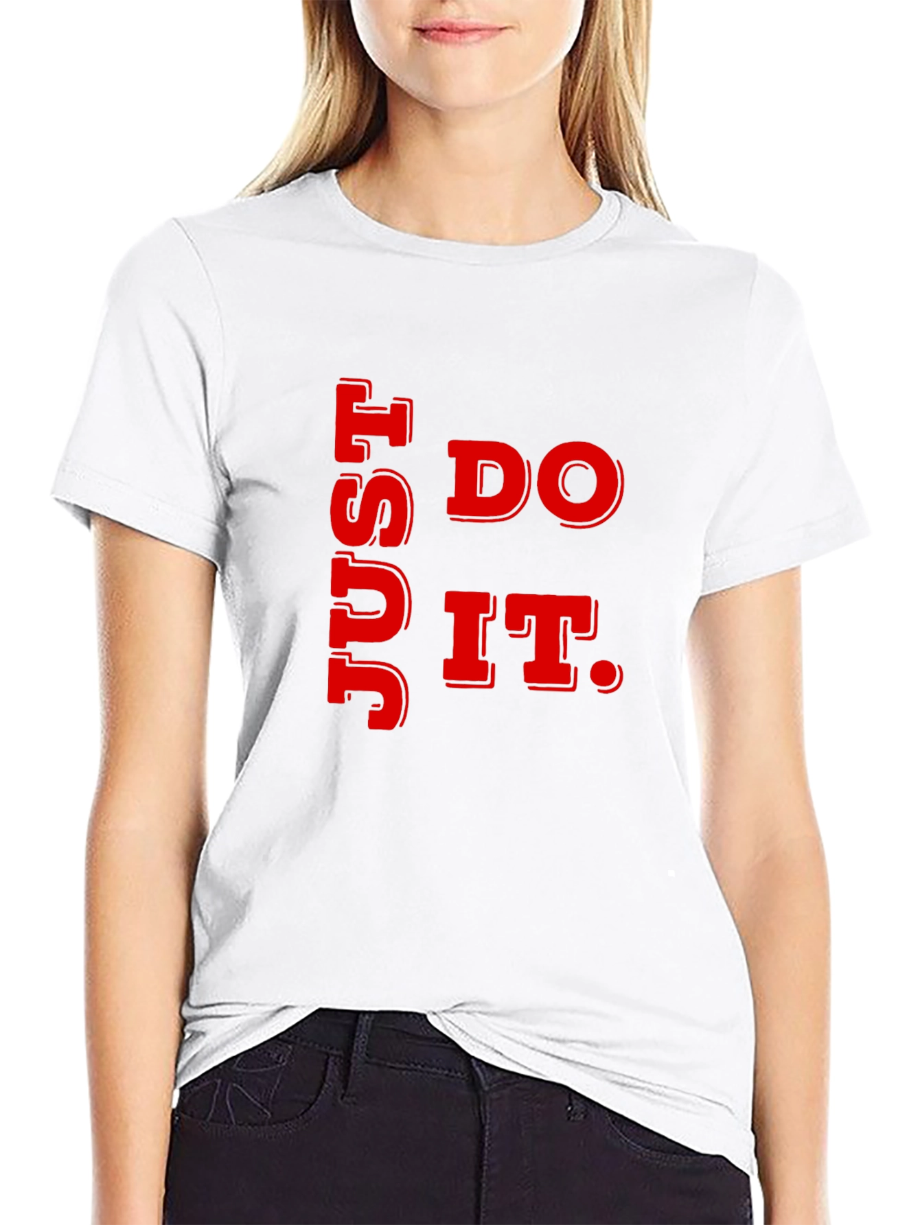 Just Do It Graphic Tee - Black