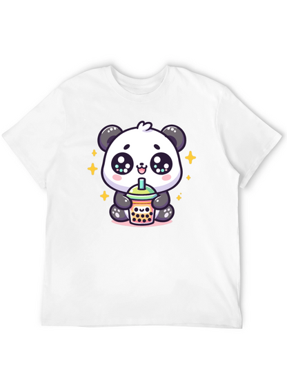 Cute Panda Boba Tea Graphic Tee
