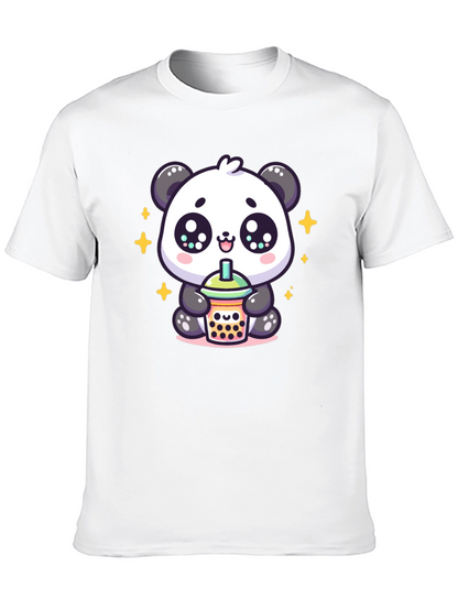 Cute Panda Boba Tea Graphic Tee