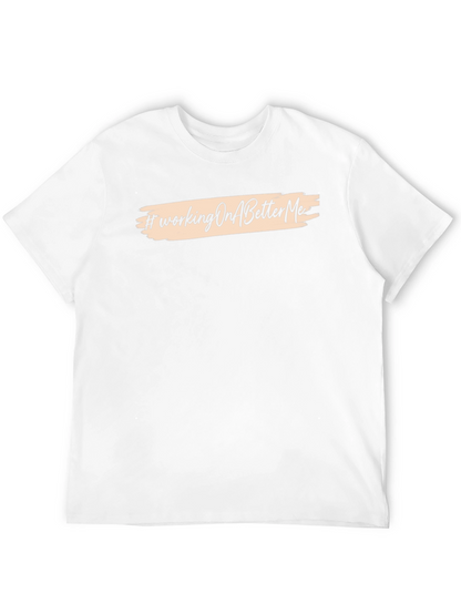 #WorkingOnABetterMe Black Graphic Tee