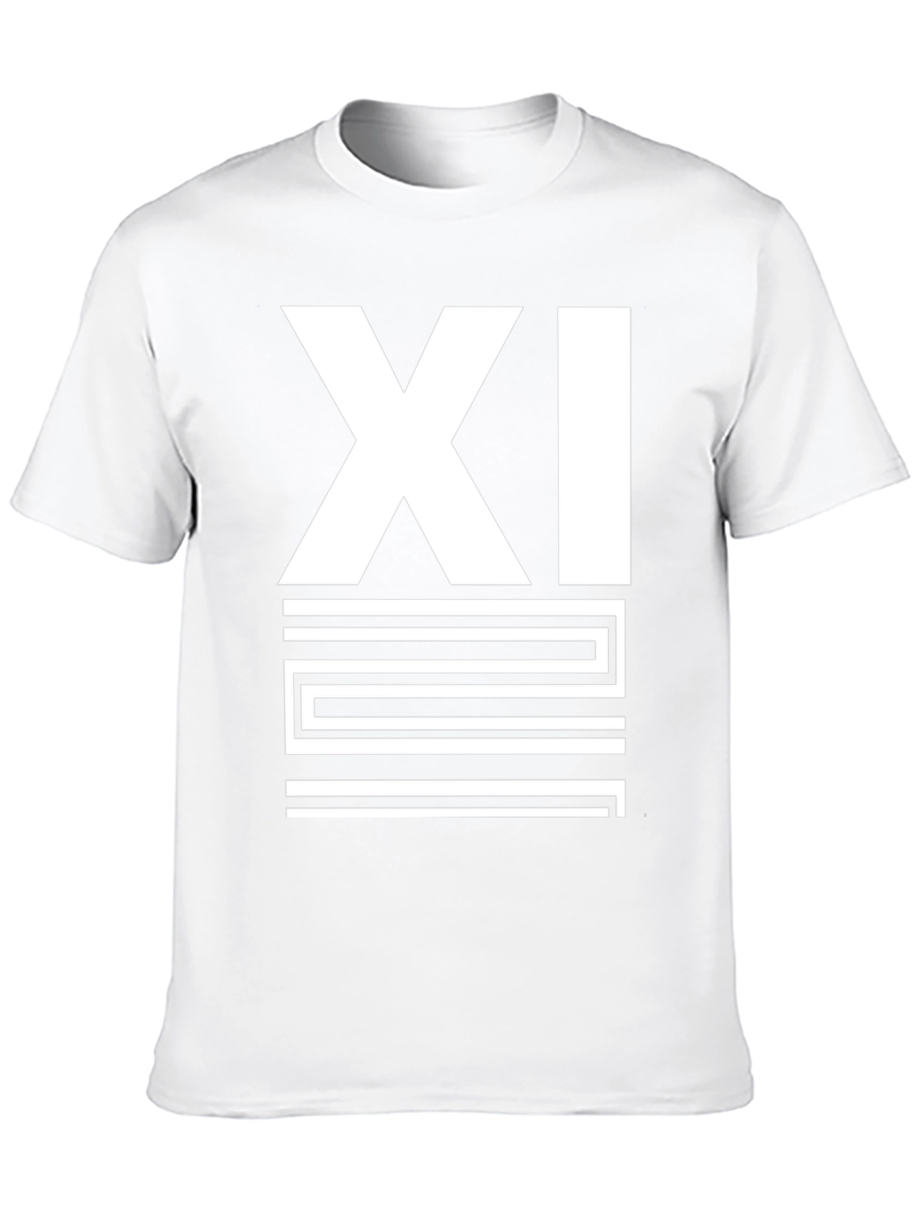 Mens Black XI Graphic Print T-Shirt