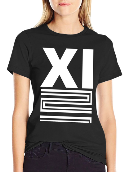 Mens Black XI Graphic Print T-Shirt