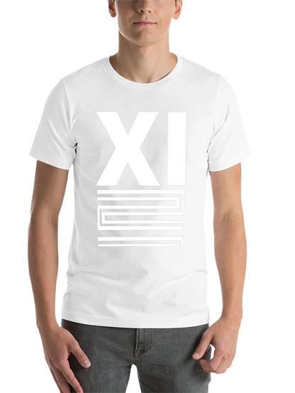 Mens Black XI Graphic Print T-Shirt