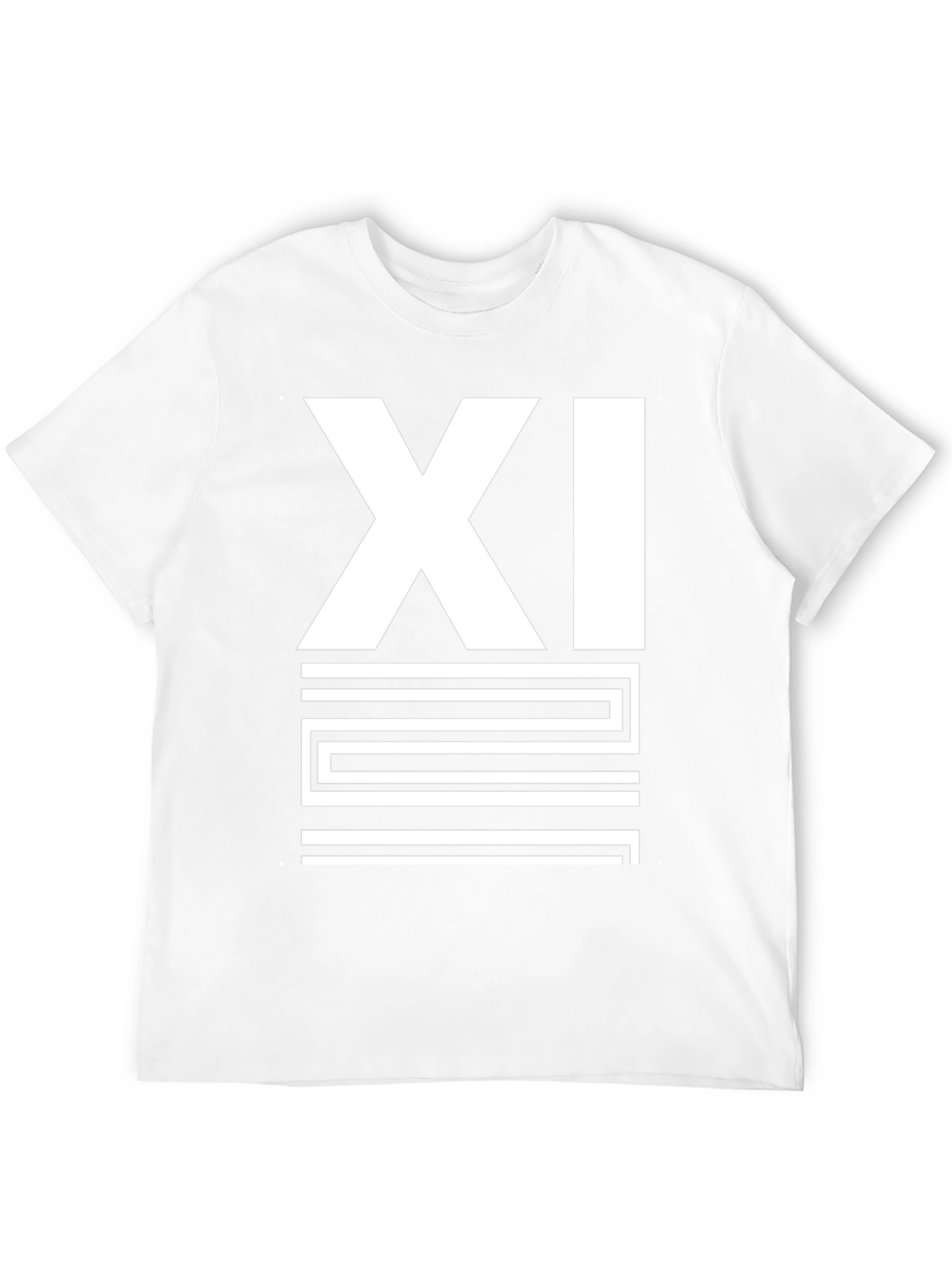 Mens Black XI Graphic Print T-Shirt
