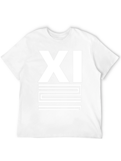 Mens Black XI Graphic Print T-Shirt