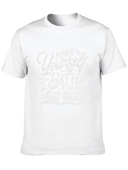 Motivational Black T-Shirt - Make Yourself Better
