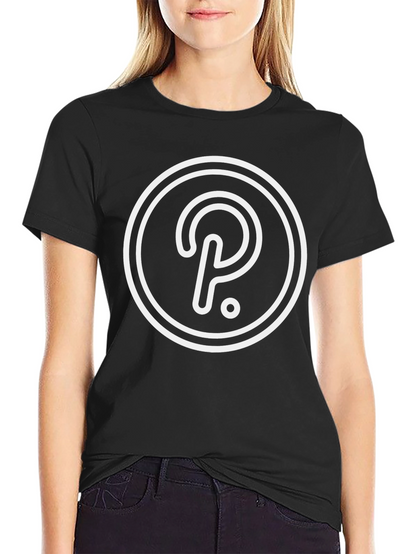 Polkadot Crypto T-Shirt - Black Minimalist Design