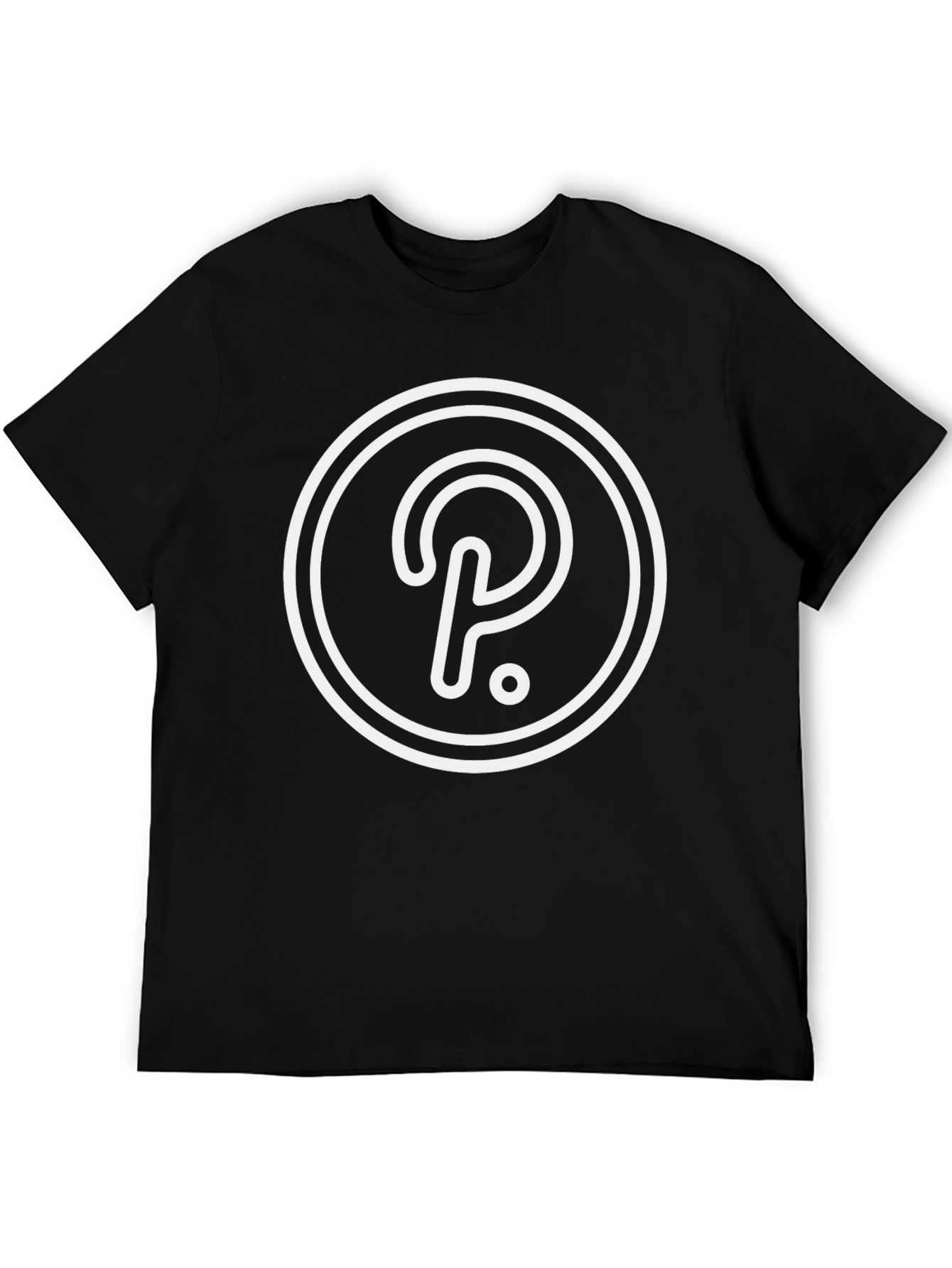 Polkadot Crypto T-Shirt - Black Minimalist Design