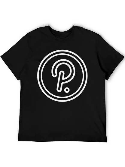 Polkadot Crypto T-Shirt - Black Minimalist Design