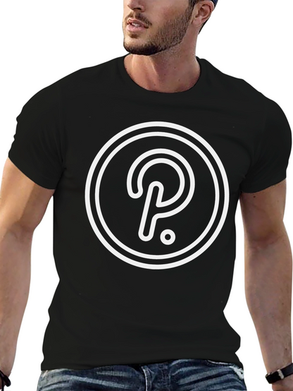 Polkadot Crypto T-Shirt - Black Minimalist Design
