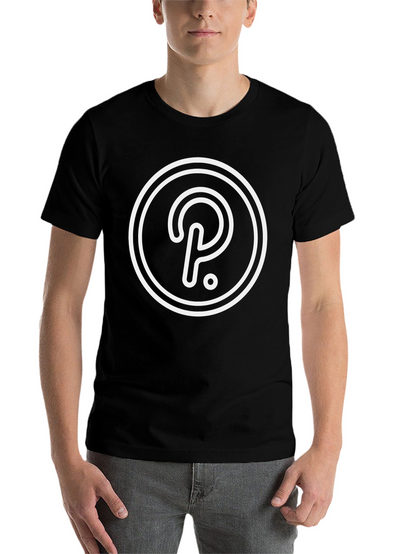 Polkadot Crypto T-Shirt - Black Minimalist Design