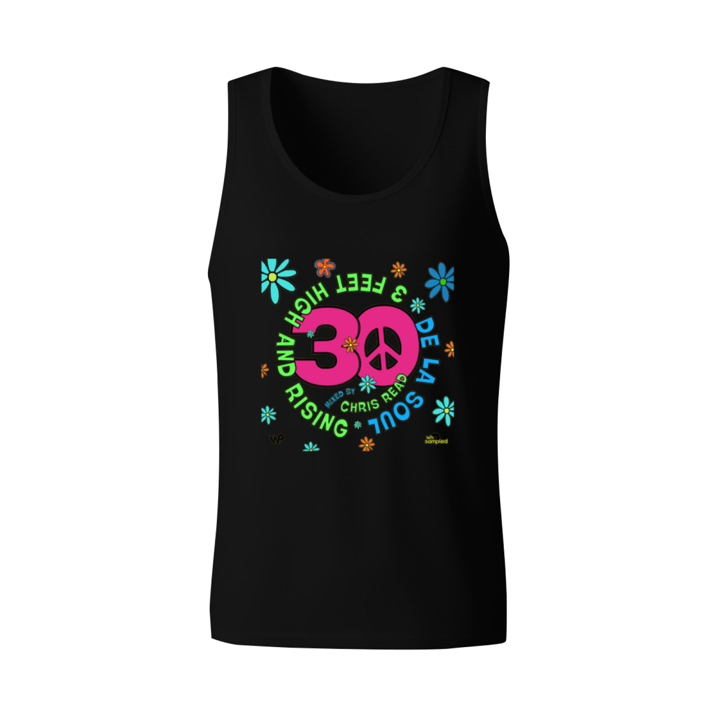 3 Feet High And Rising Retro Hippie Peace Flower Power Tank Top