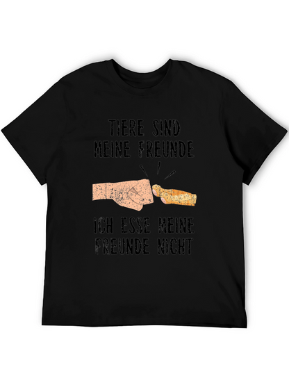 Vegan Humor T-Shirt - Tiere Sind Meine Freunde