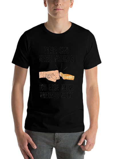 Vegan Humor T-Shirt - Tiere Sind Meine Freunde