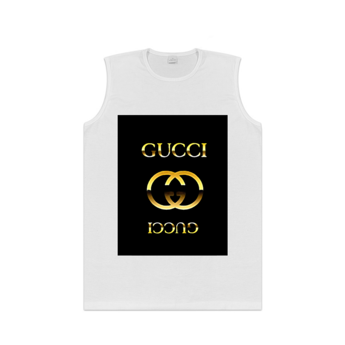 Luxury Double G Gold Logo Brand Inspired Streetwear Muscle Tank