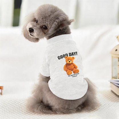 Good Day Teddy Bear Best Friend Pet Sweater
