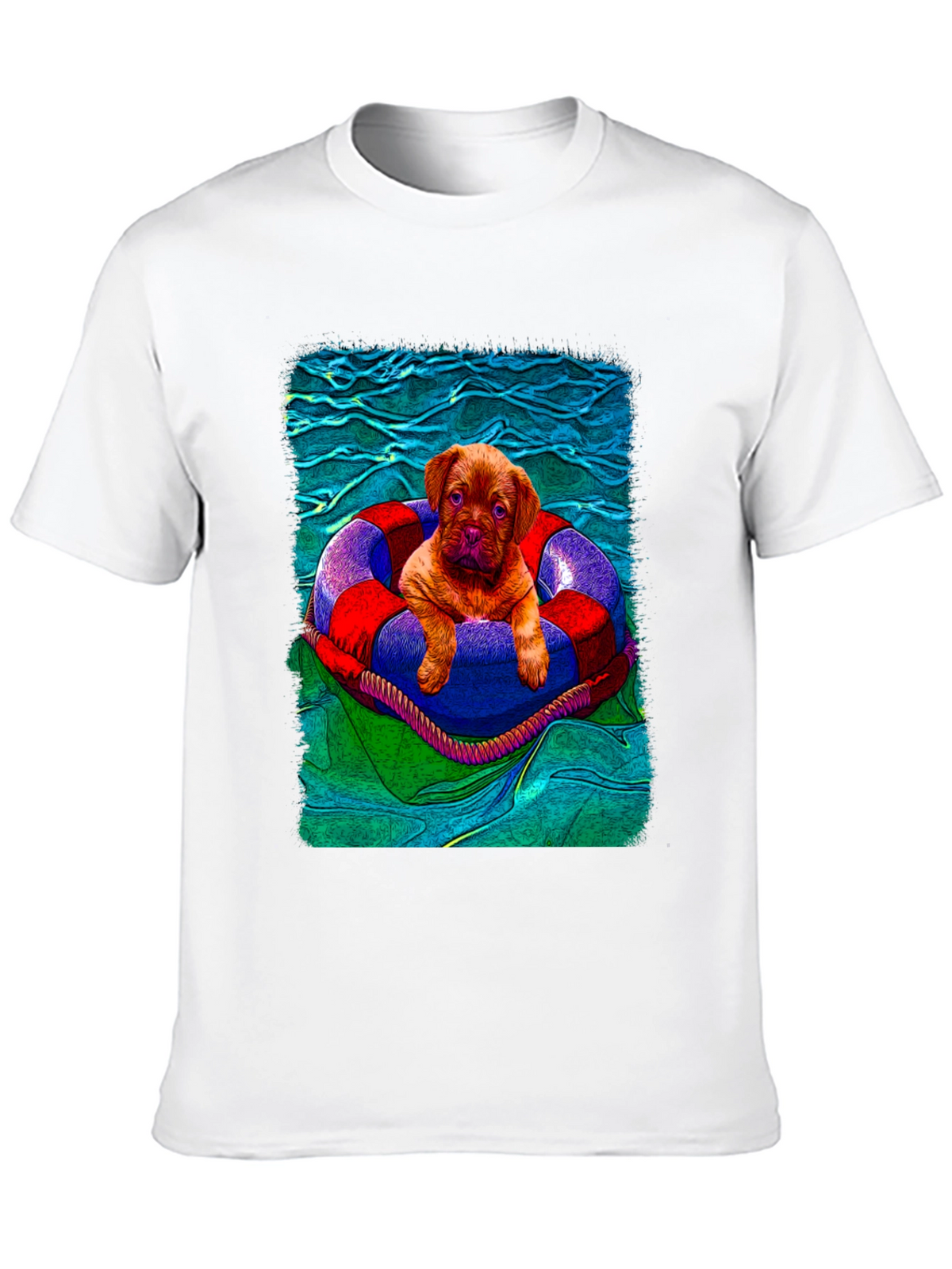 Puppy in Lifebuoy Graphic Tee
