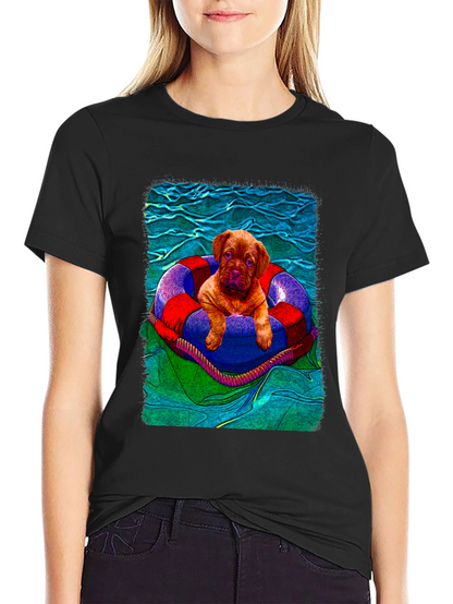 Puppy in Lifebuoy Graphic Tee