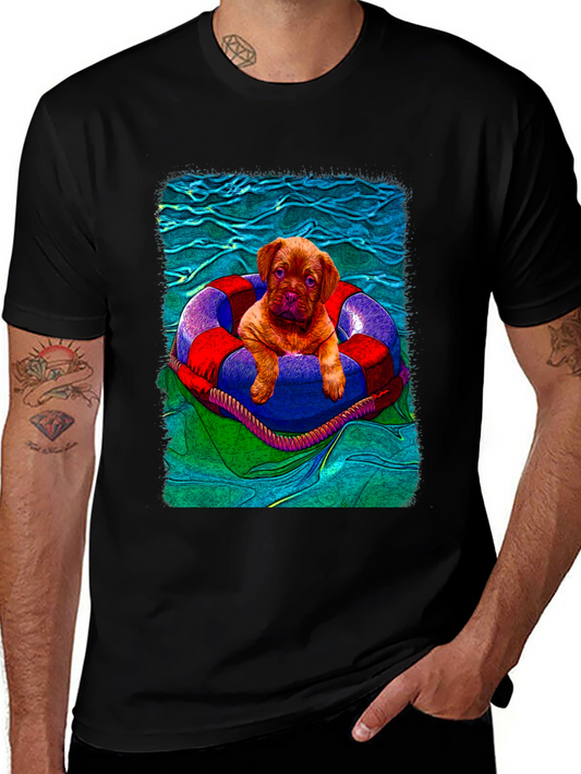 Puppy in Lifebuoy Graphic Tee