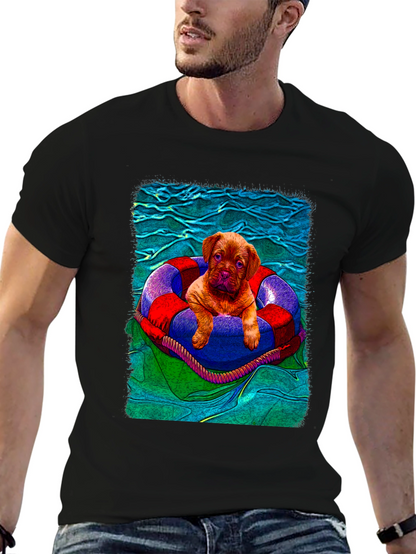 Puppy in Lifebuoy Graphic Tee