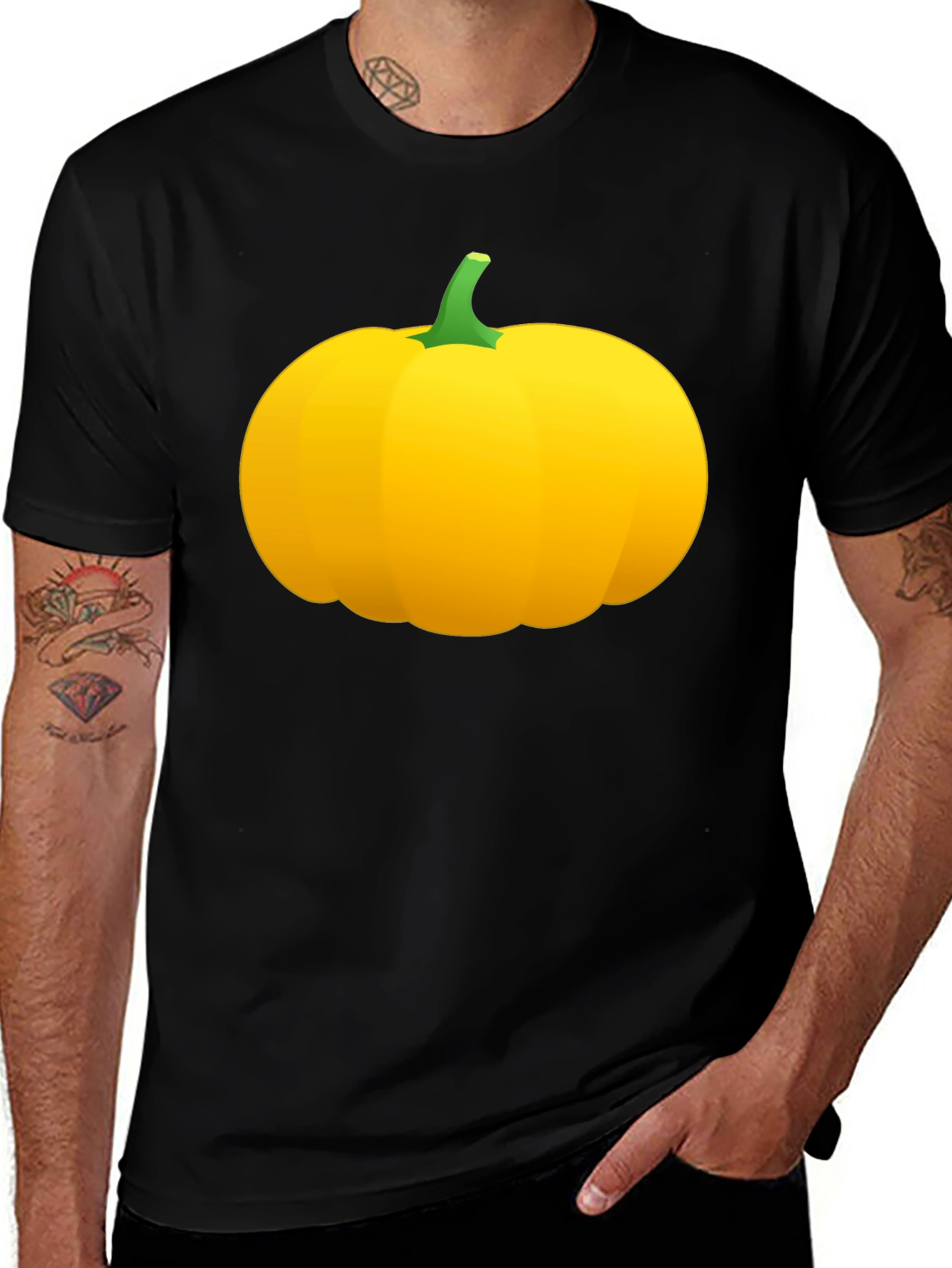 Pumpkin Graphic Tee - Fall Season Apparel