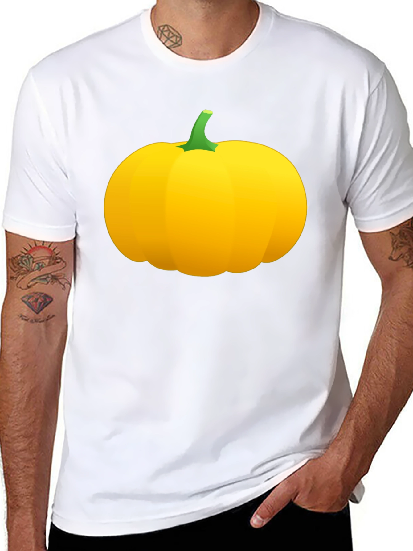 Pumpkin Graphic Tee - Fall Season Apparel