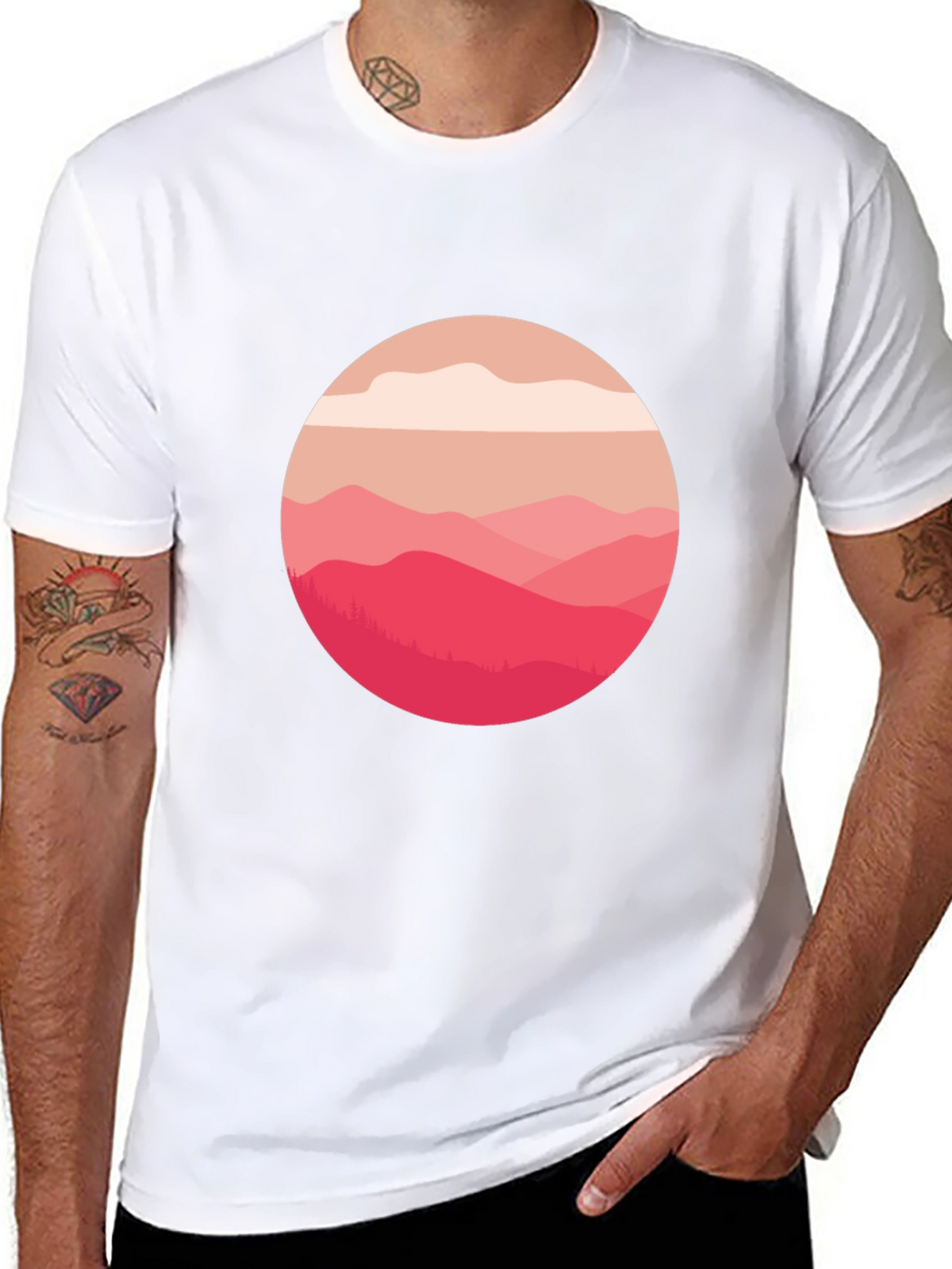 Mountain View Graphic Tee - Soft Cotton Blend