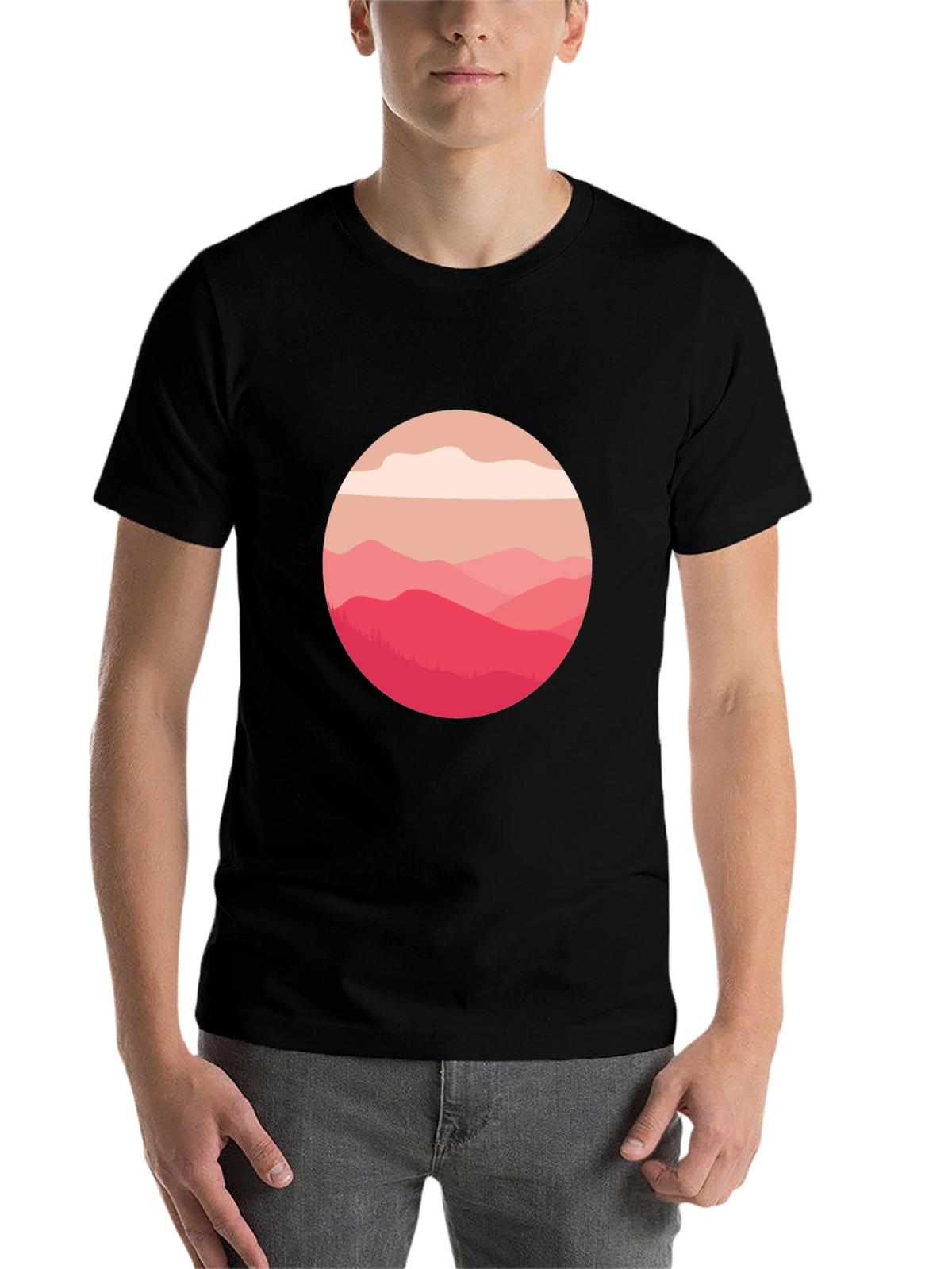 Mountain View Graphic Tee - Soft Cotton Blend