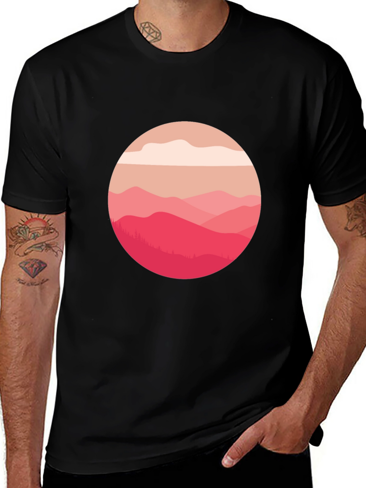 Mountain View Graphic Tee - Soft Cotton Blend