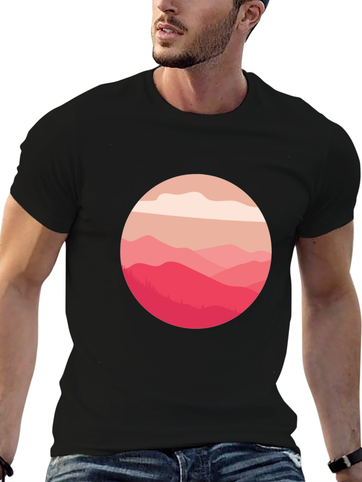 Mountain View Graphic Tee - Soft Cotton Blend