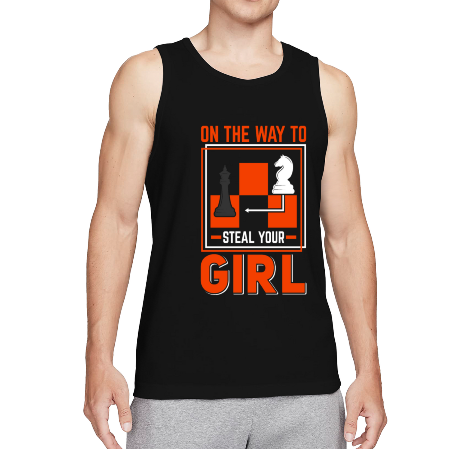 Chess Knight Steal Your Girl Funny Gamer Tank Top