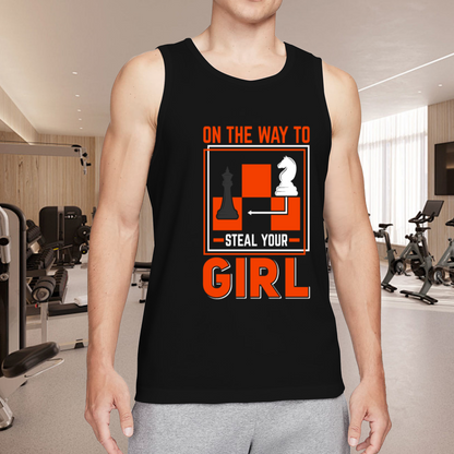 Chess Knight Steal Your Girl Funny Gamer Tank Top