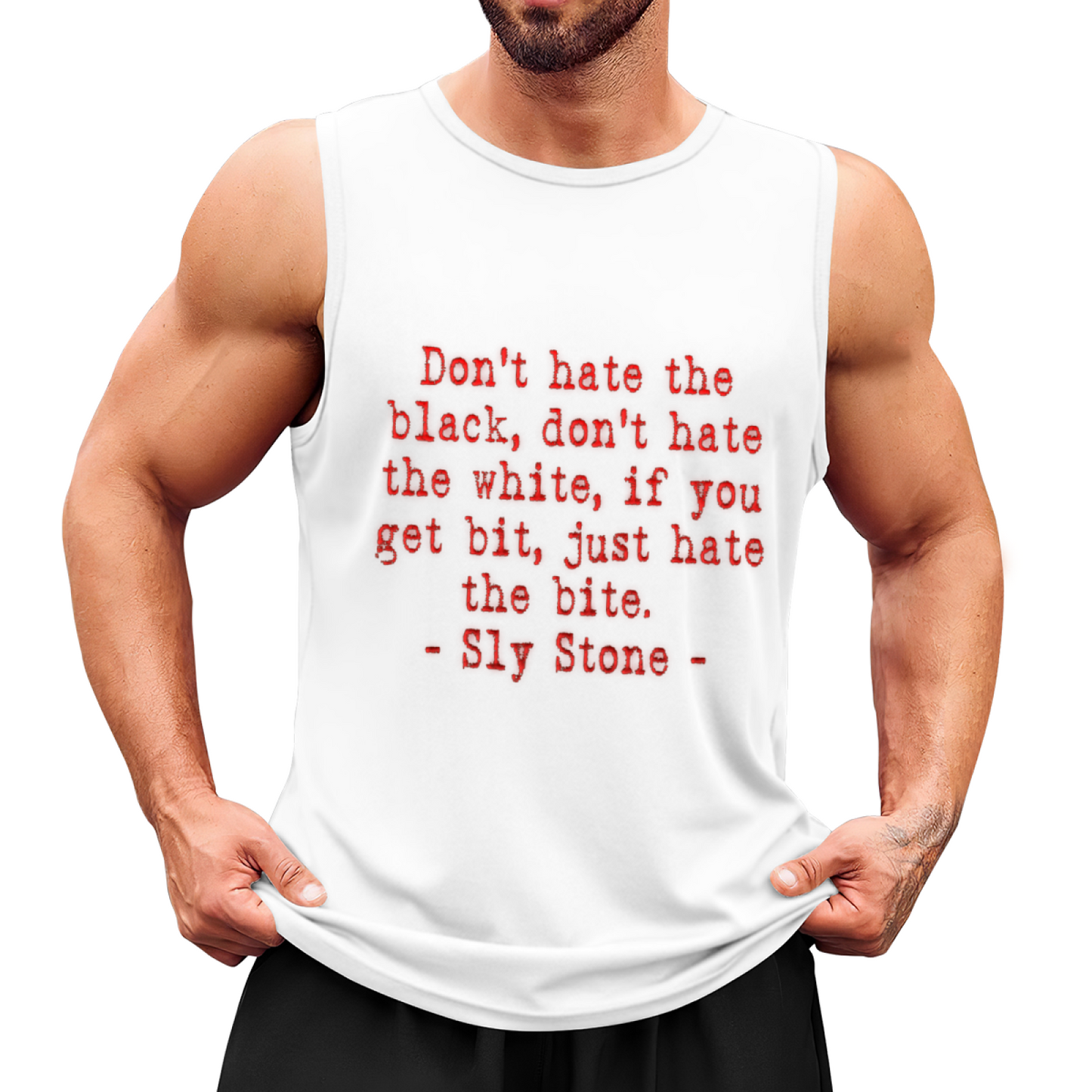 Sly Stone Classic Soul Music Quote Graphic Tank