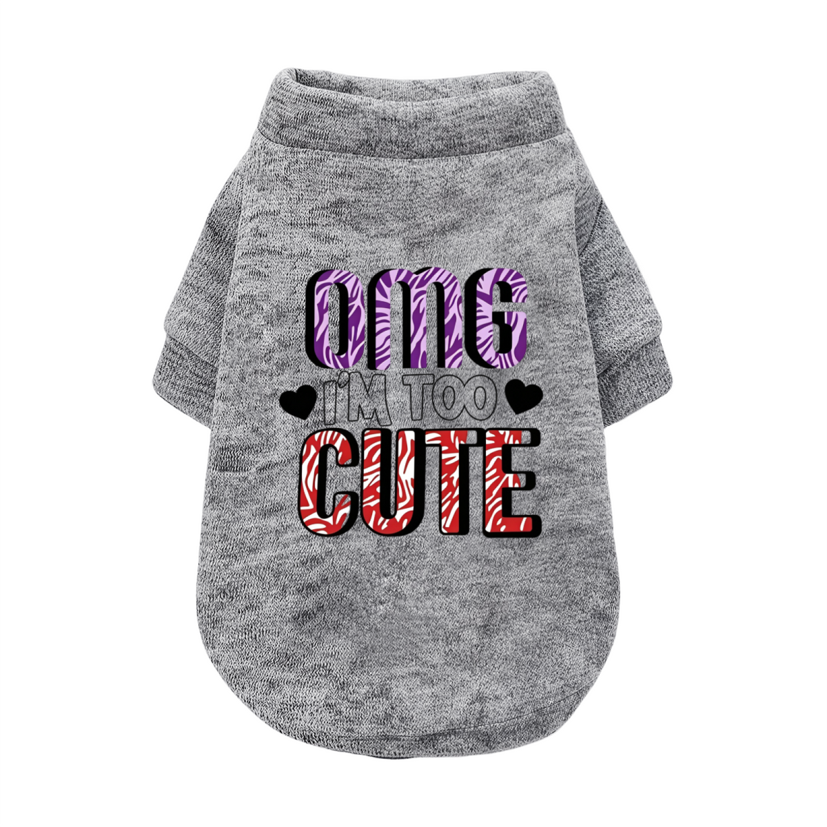 OMG I¡¯m Too Cute Zebra Print White Pet Fashion Sweater