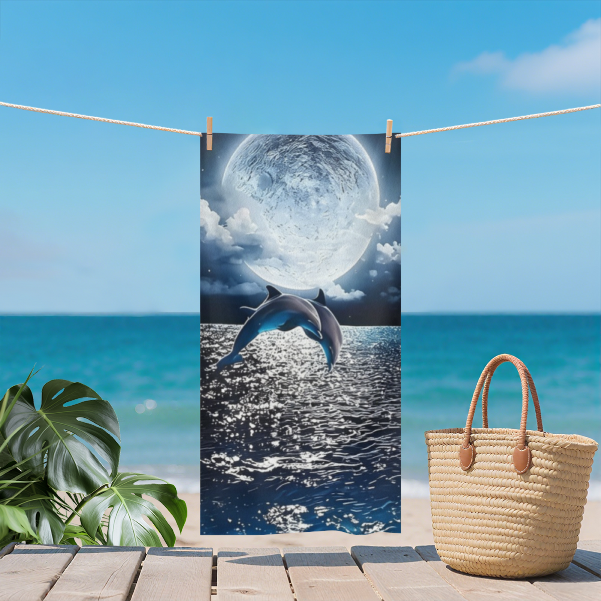 Playful Tropical Fruits Mixed Print Beach Towel, Ultra Soft Touch & Fast Absorbing, Multi Size Options, Comfortable Vibrant Summer Essential Towel for Beach Swimming