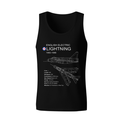 English Electric Lightning Jet Blueprint Tank Top