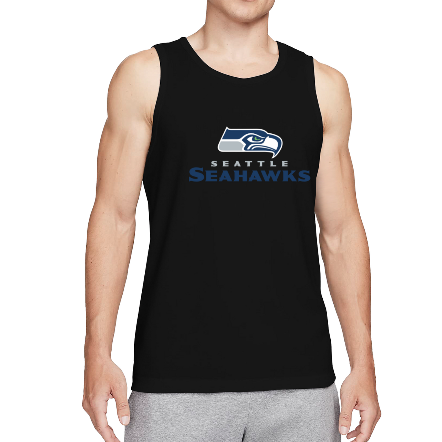 Seattle Seahawks NFL Football Team Logo Sport Fan Men Tank