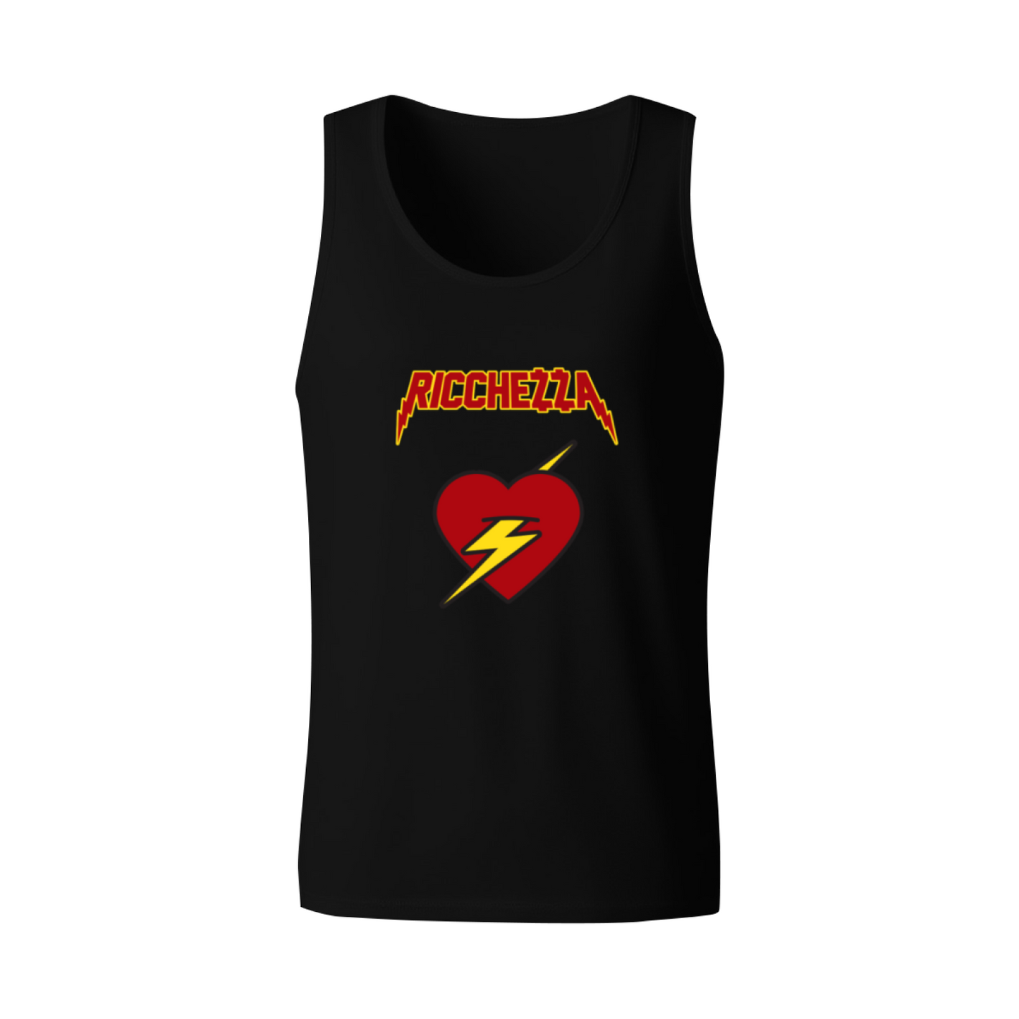 Ricchezza Lightning Heart Rock Style Tank Top
