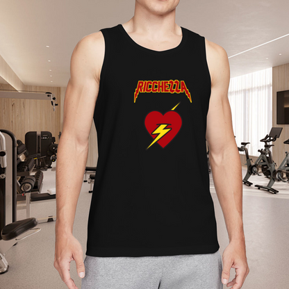Ricchezza Lightning Heart Rock Style Tank Top