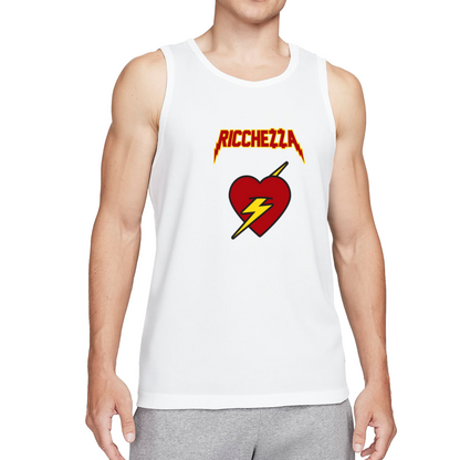 Ricchezza Lightning Heart Rock Style Tank Top