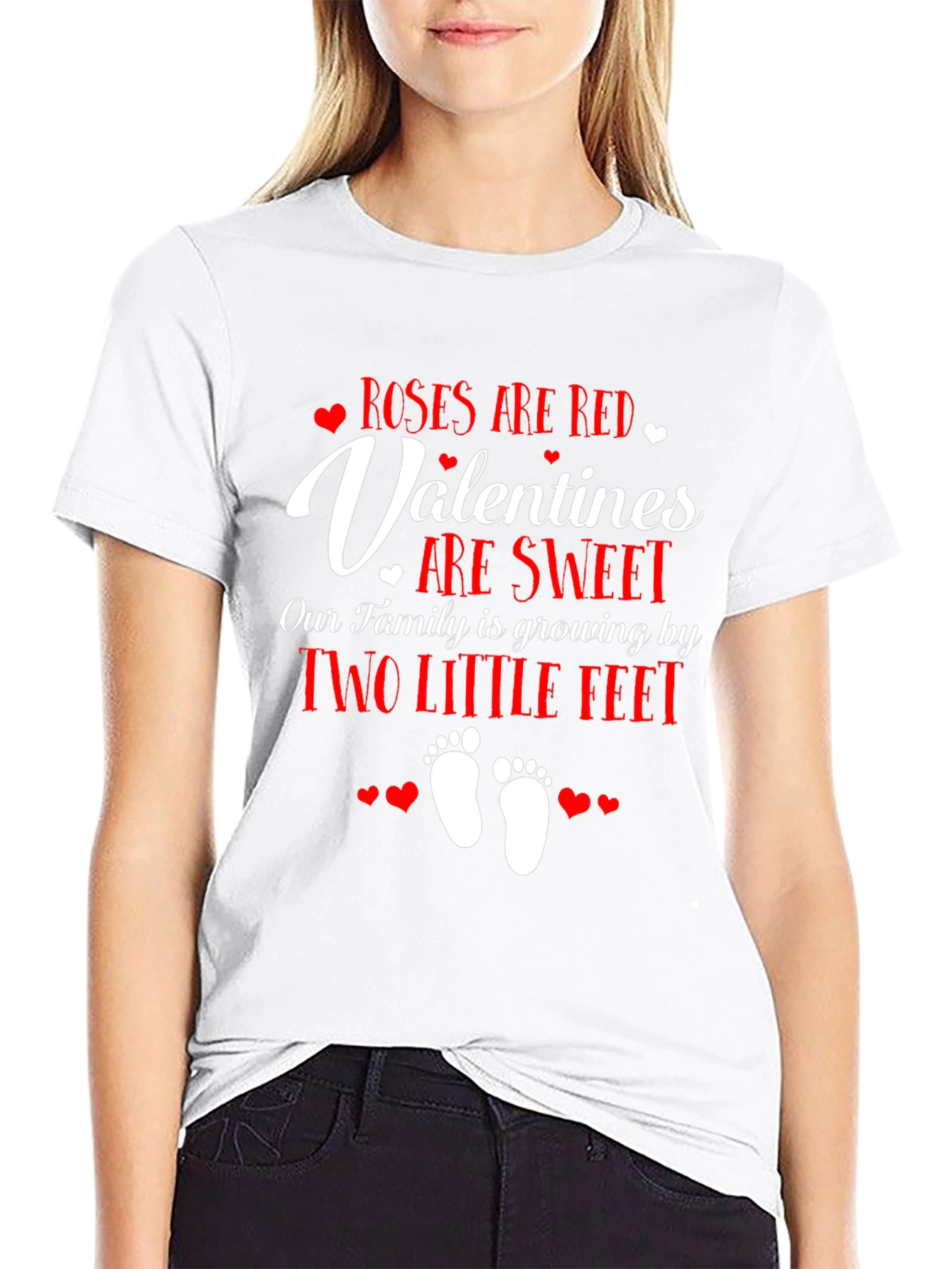 Valentines Day Pregnancy Announcement T-Shirt