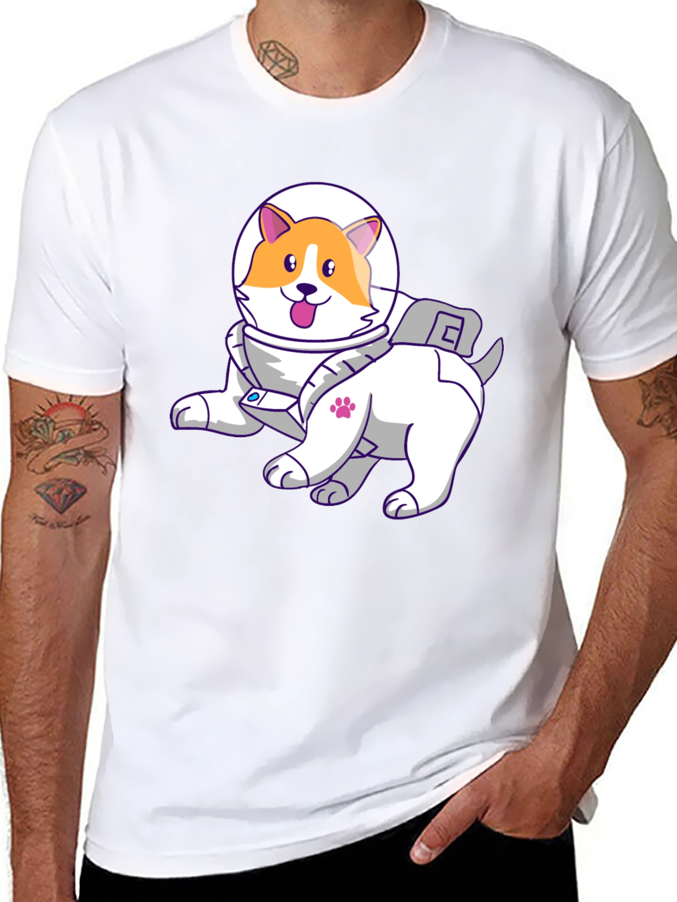 Dog Astronaut T-Shirt - Space Pup Tee
